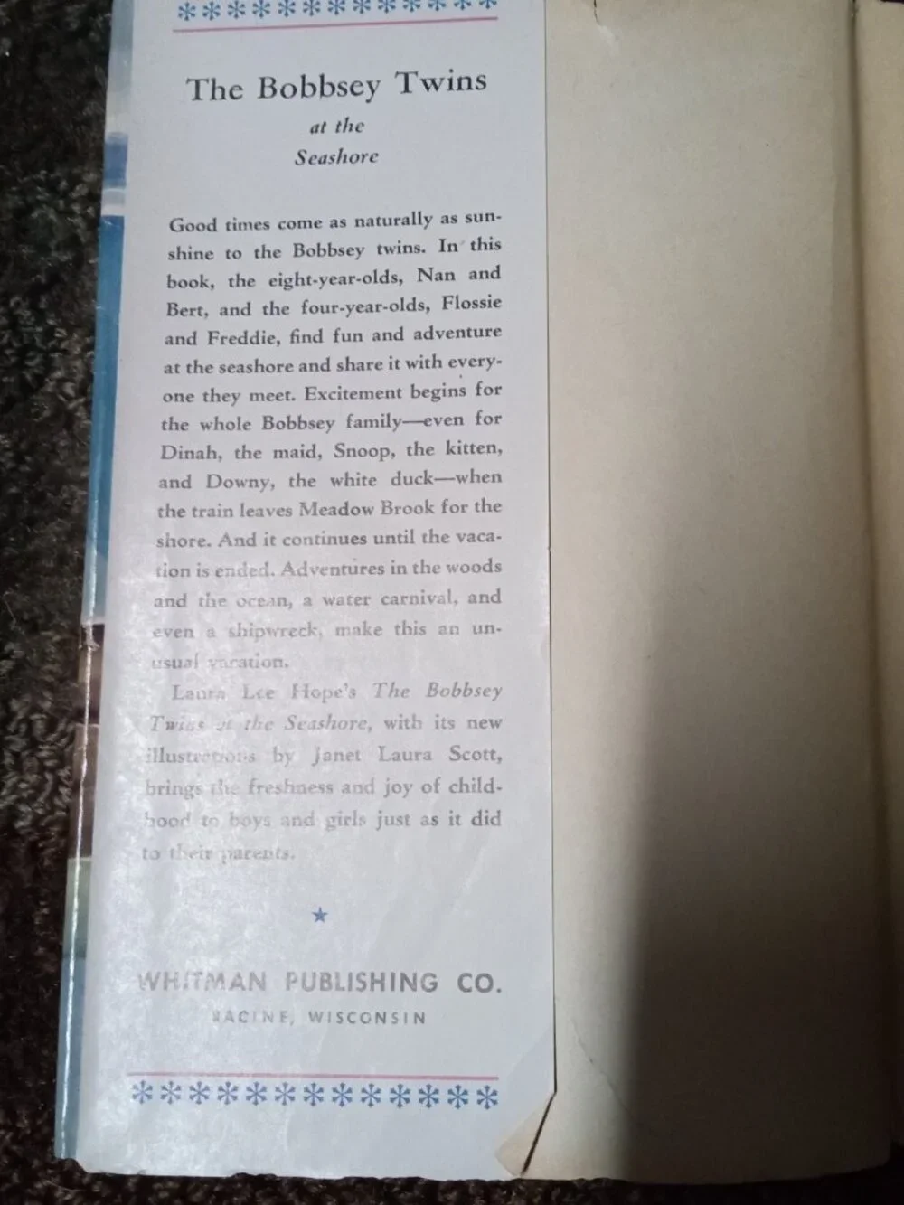 Vintage Bobbsey Twins Books